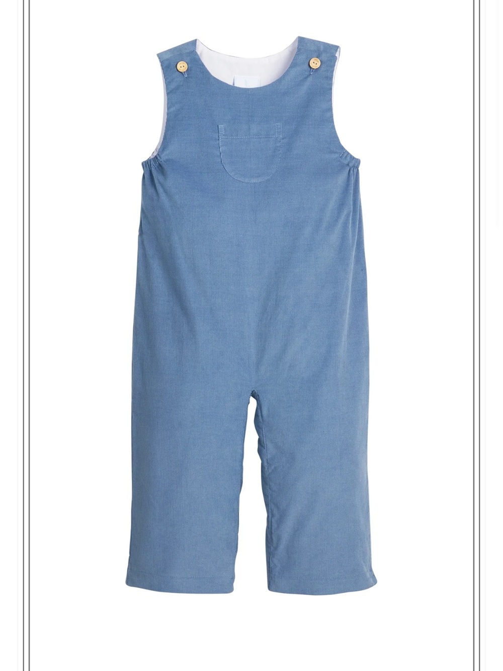 Little English Blue Corduroy Kids Overalls